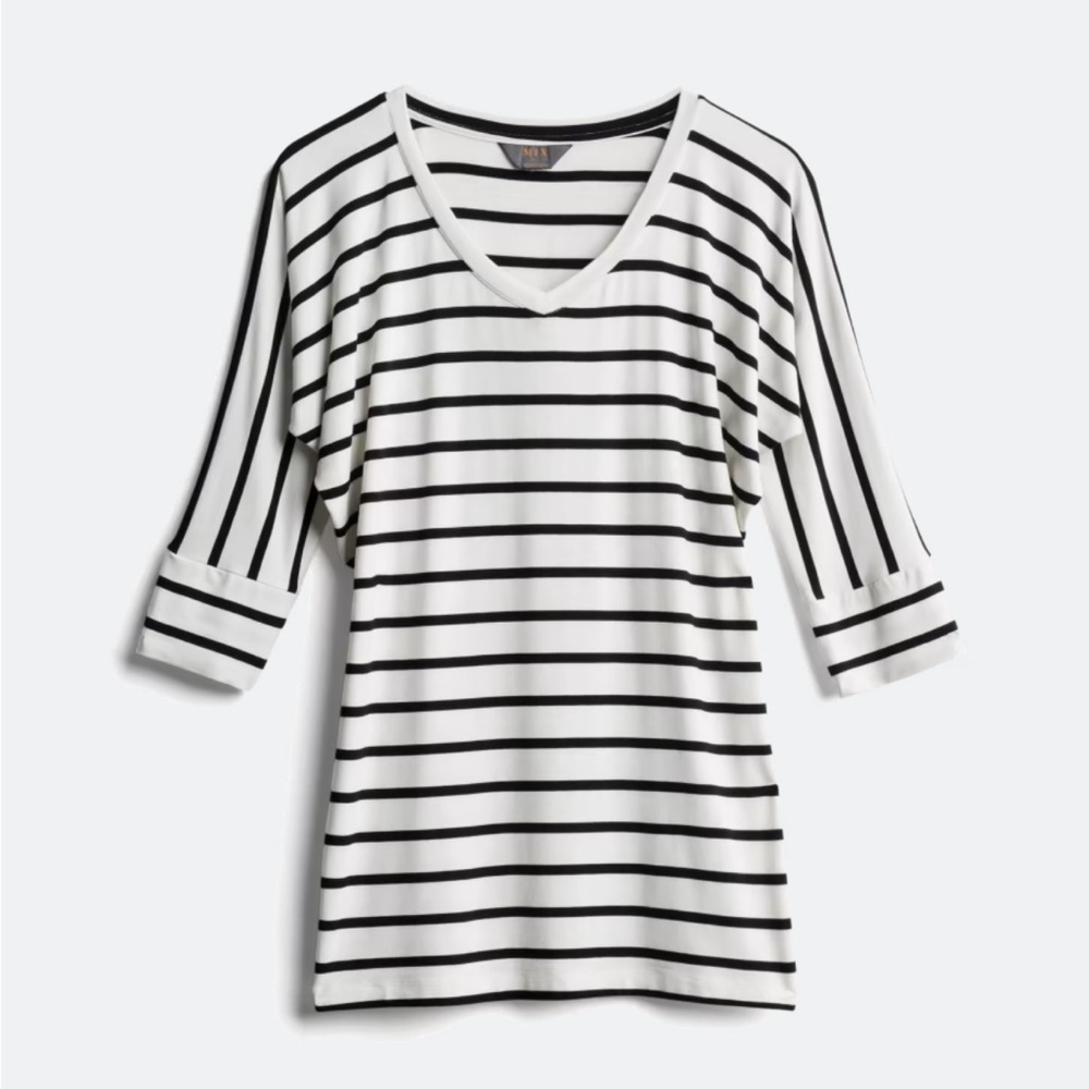 41 Hawthorn Kearny Dolman Black and White Top